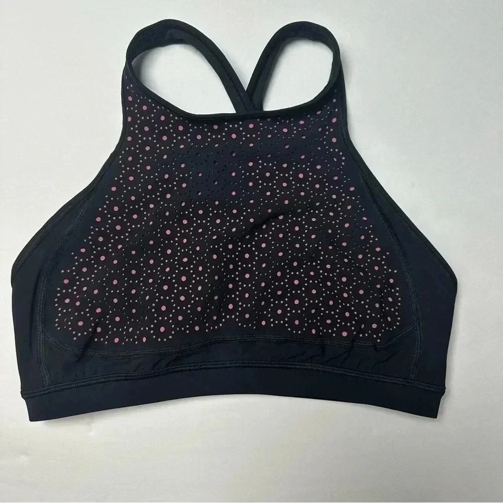 Lululemon Colour Me Quick Bra Black / Pink‎ Size 6  - W2AOOS
